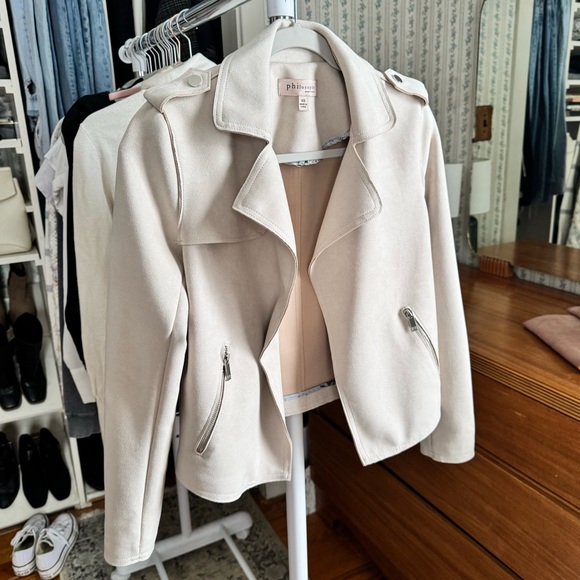 Philosophy Cream Suede Jacket - Picture 9 of 9